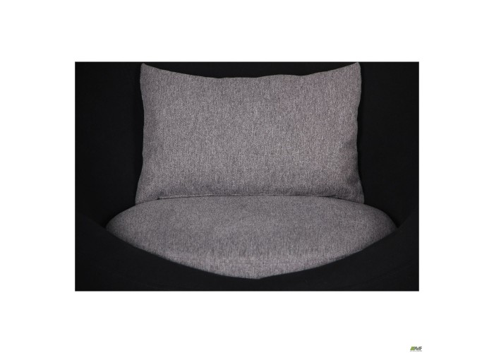  Кресло Eclipse Сидней черный 7, серый 20, подушка серый 20  11 — купить в PORTES.UA
