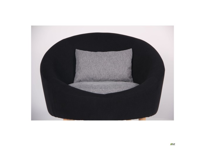  Кресло Eclipse Сидней черный 7, серый 20, подушка серый 20  8 — купить в PORTES.UA