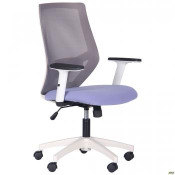 Кресло Lead White сиденье SM 2326/спинка Сетка HY-109 серая