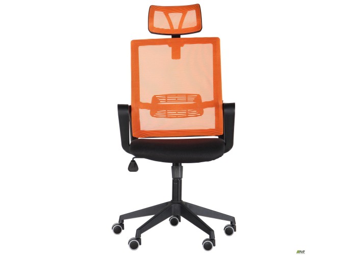  Кресло Matrix HR сиденье Саванна nova Black 19/спинка Сетка Line-07 оранж  4 — купить в PORTES.UA