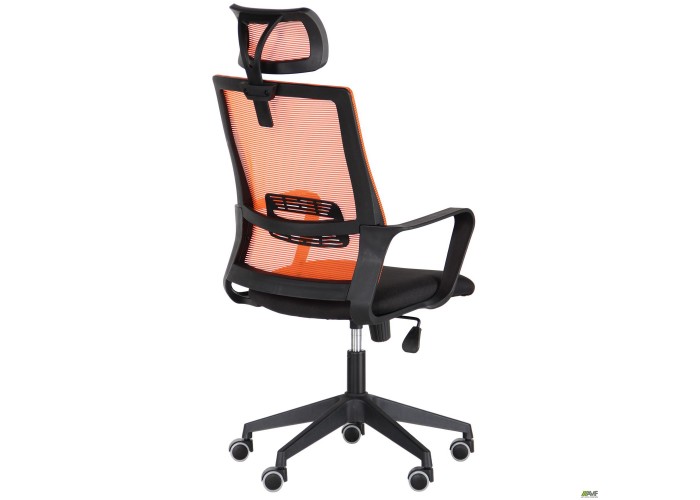  Кресло Matrix HR сиденье Саванна nova Black 19/спинка Сетка Line-07 оранж  5 — купить в PORTES.UA