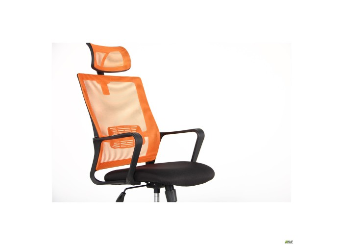  Кресло Matrix HR сиденье Саванна nova Black 19/спинка Сетка Line-07 оранж  6 — купить в PORTES.UA