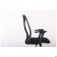 Крісло Nickel Black сидіння Нест-01 чорна/спинка Сітка SL-02 беж