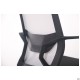 Кресло Tin сиденье Саванна nova Black 19/спинка Сетка SL-01 св.серая