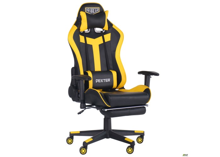  Кресло VR Racer Dexter Rumble черный/желтый  1 — купить в PORTES.UA