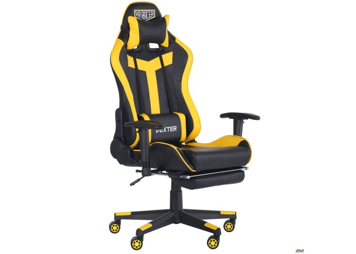  Кресло VR Racer Dexter Rumble черный/желтый  2 — купить в PORTES.UA