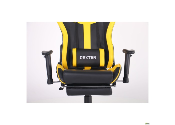  Кресло VR Racer Dexter Rumble черный/желтый  8 — купить в PORTES.UA