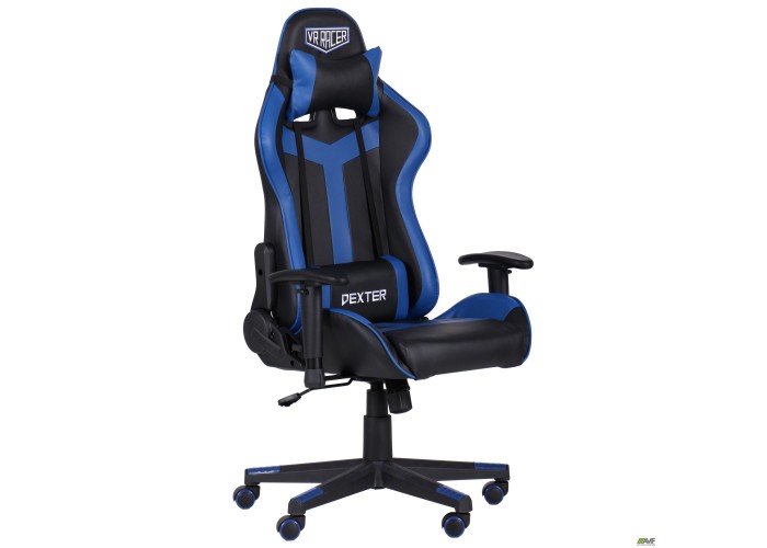  Кресло VR Racer Dexter Slag черный/синий  2 — купить в PORTES.UA