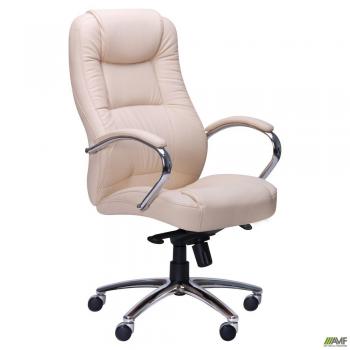 Кресло Мустанг MB Хром Неаполь N-17, вставка Неаполь N-17 перфорированный