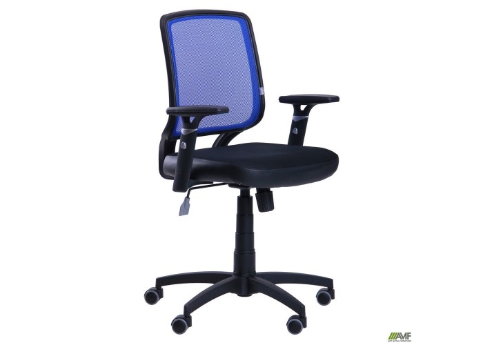  Кресло Онлайн сиденье Сетка черная/спинка Сетка синяя  1 — купить в PORTES.UA