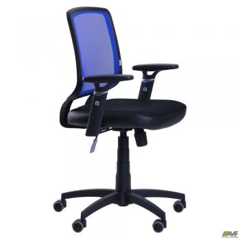 Кресло Онлайн сиденье Сетка черная/спинка Сетка синяя