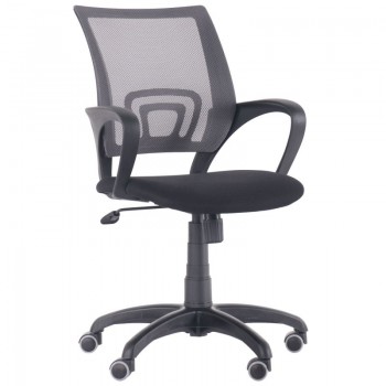 Кресло Веб сиденье Сетка черная/спинка Сетка серая