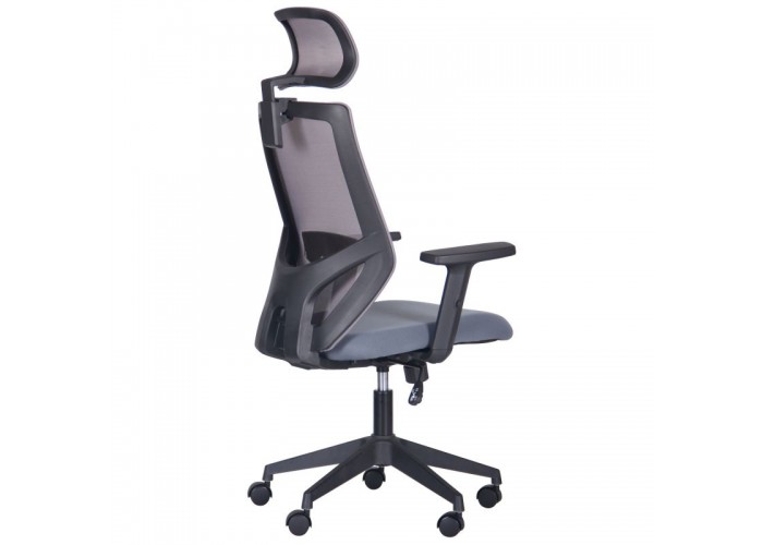  Кресло Lead Black HR сиденье Нест-08 серая/спинка Сетка HY-109 серая  5 — купить в PORTES.UA