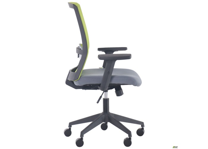  Кресло Uran Black сиденье Нест-08 серая/спинка Сетка SL-06 салатовая  4 — купить в PORTES.UA