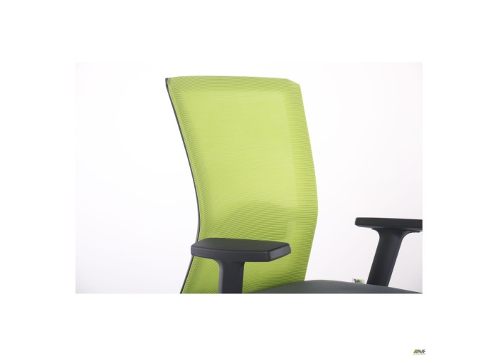  Кресло Uran Black сиденье Нест-08 серая/спинка Сетка SL-06 салатовая  7 — купить в PORTES.UA