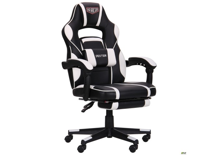  Кресло VR Racer Dexter Vector черный/белый  1 — купить в PORTES.UA