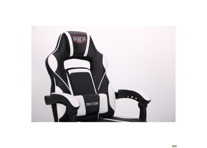  Кресло VR Racer Dexter Vector черный/белый  11 — купить в PORTES.UA