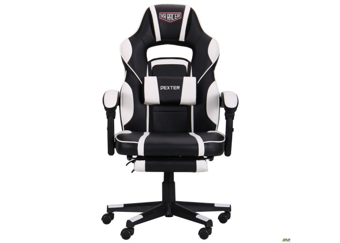  Кресло VR Racer Dexter Vector черный/белый  4 — купить в PORTES.UA