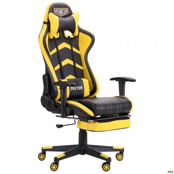 Кресло VR Racer Dexter Megatron черный/зеленый