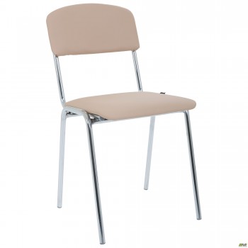 Стул Мастер хром Кожзам бежевый