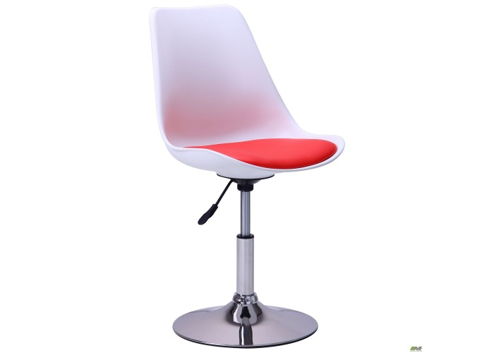  Барний стілець Aster chrome білий+червоний  1 — замовити в PORTES.UA
