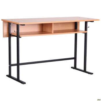 Парта 2-х м. Учнівська з полицею 6 р.г. (1200х500х750мм) бук