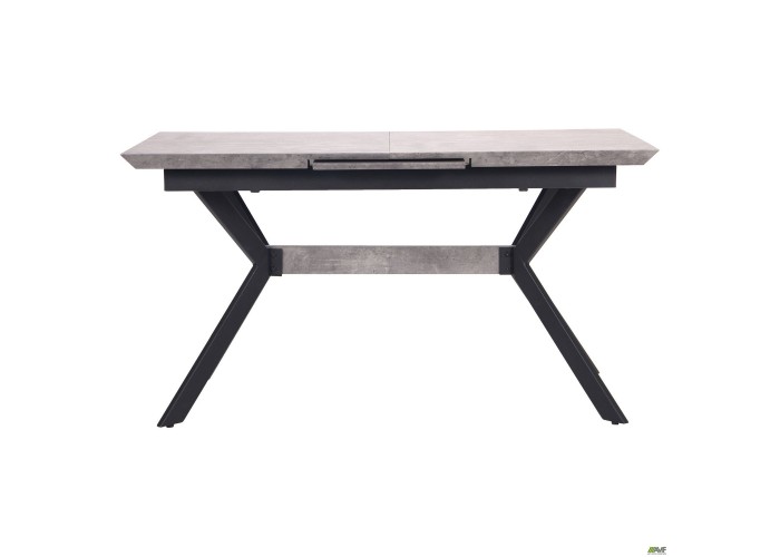  Стол обеденный раскладной Jackson черный/МДФ бетон  3 — купить в PORTES.UA
