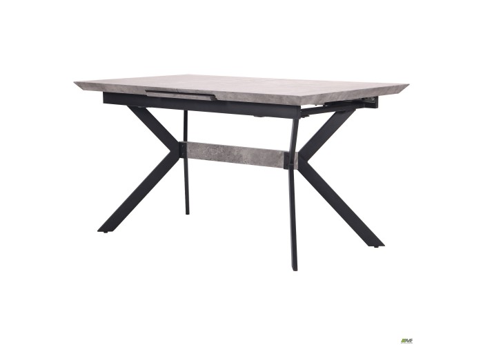  Стол обеденный раскладной Jackson черный/МДФ бетон  5 — купить в PORTES.UA