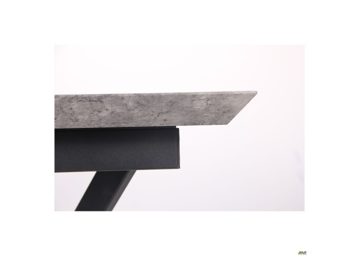  Стол обеденный раскладной Jackson черный/МДФ бетон  7 — купить в PORTES.UA