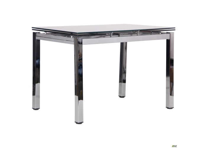  Стол обеденный раскладной Сандро хром/стекло серый  1 — купить в PORTES.UA