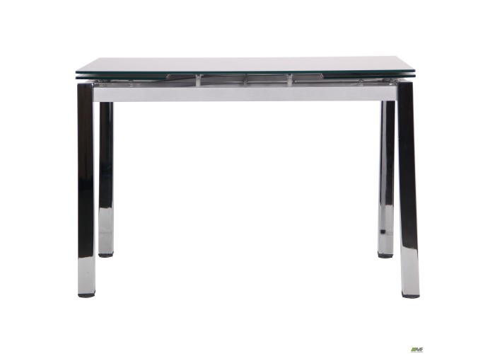  Стол обеденный раскладной Сандро хром/стекло серый  3 — купить в PORTES.UA