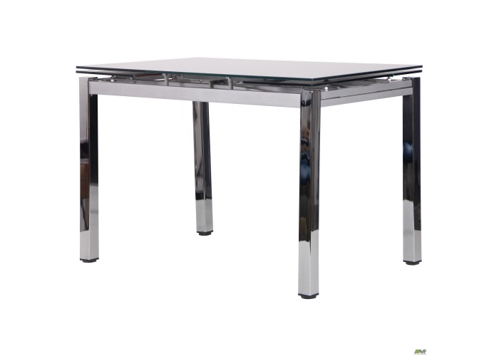  Стол обеденный раскладной Сандро хром/стекло серый  5 — купить в PORTES.UA