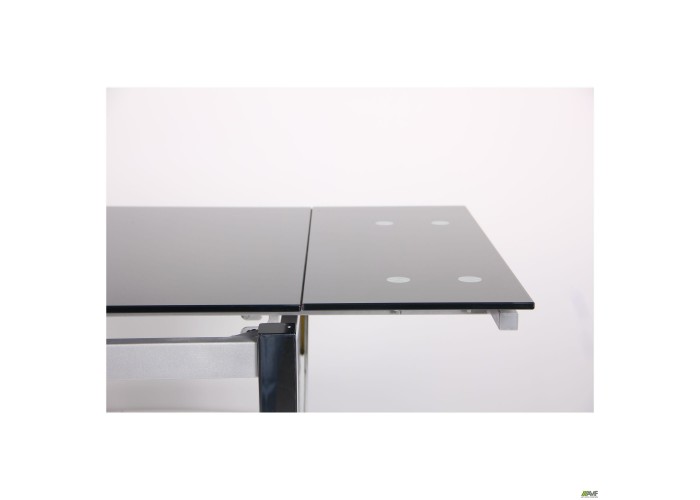  Стол обеденный раскладной Сандро хром/стекло серый  6 — купить в PORTES.UA