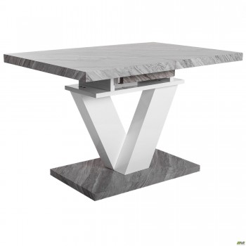 Стол Сан-Вито белый / бетон
