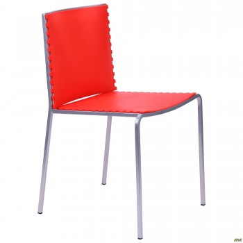 Стул Санта-Фе алюм пластик красный