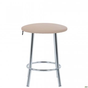 Табурет Талли хром Кожзам бежевый