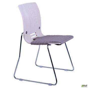 Стул Мальта Софт хром Дуб беленый/Бонус-01