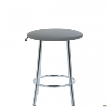 Табурет Талли хром Кожзам серый