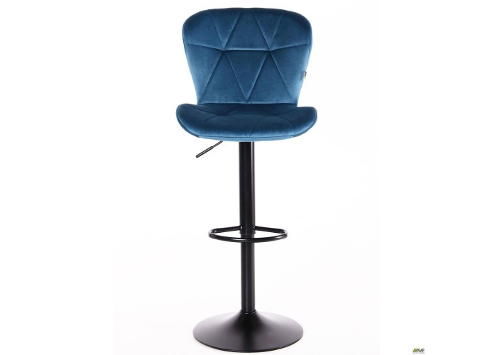  Барний стілець Vensan Velvet Blue/Black  2 — замовити в PORTES.UA
