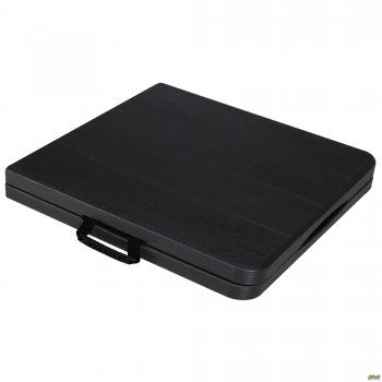 Стіл складаний Dodge пластик під дерево чорний