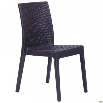 Стул Selen пластик под ротанг эспрессо