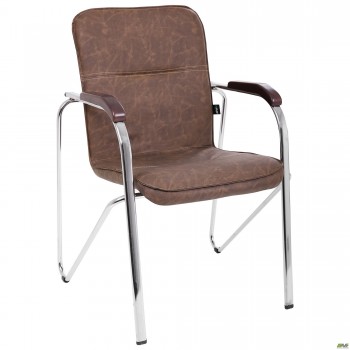 Стул Самба хром орех WAX Coffe без канта