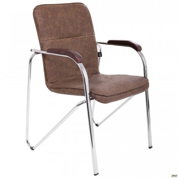 Стул Самба хром орех WAX Coffe без канта