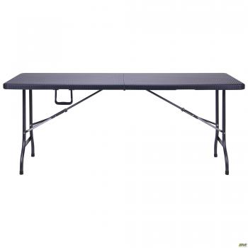 Стол складной Форд пластик Rattan Black