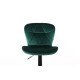 Барний стілець Vensan Velvet Green/Black