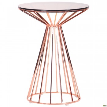 Стол Canary, rose gold, glass top