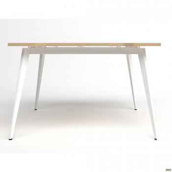 Стол переговоров Delta DL-110 (1190х1190х750мм) Блэквуд Ячменный/Каркас белый