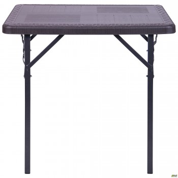 Стол складной Фиат пластик Wooden Brown