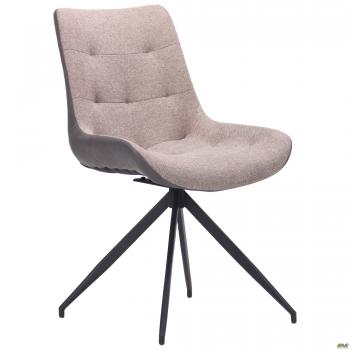 Стул поворотный Aurora черный/камел