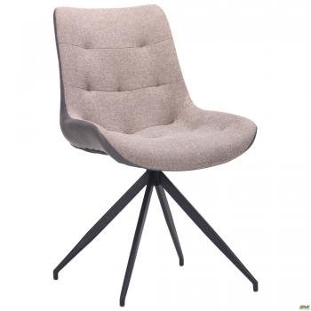 Стул поворотный Aurora черный/камел